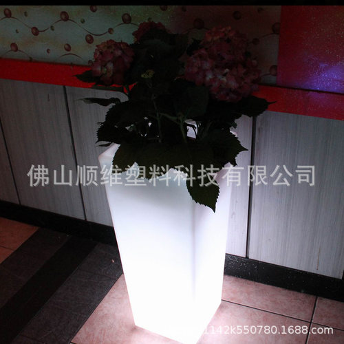各种派对宴会户外灯饰防水七彩变色遥控LED发光花盆落地灯草坪灯