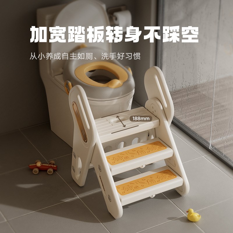 儿童踩脚凳洗手梯子宝p宝楼梯婴儿洗漱凳扶手台阶凳幼儿三层凳带
