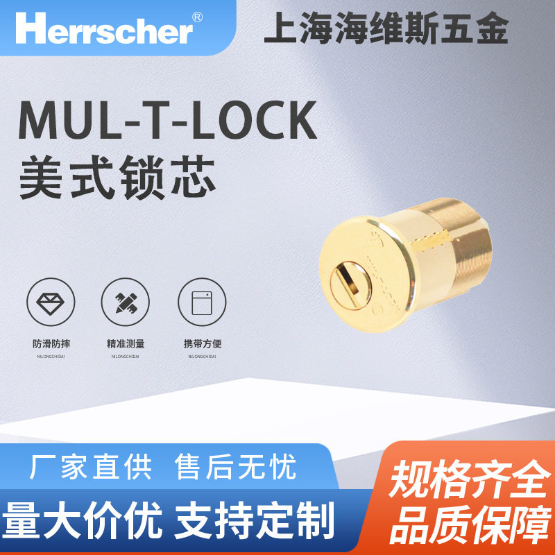以色列进口MUL-T-LOCK美式锁芯 入户门锁芯通用