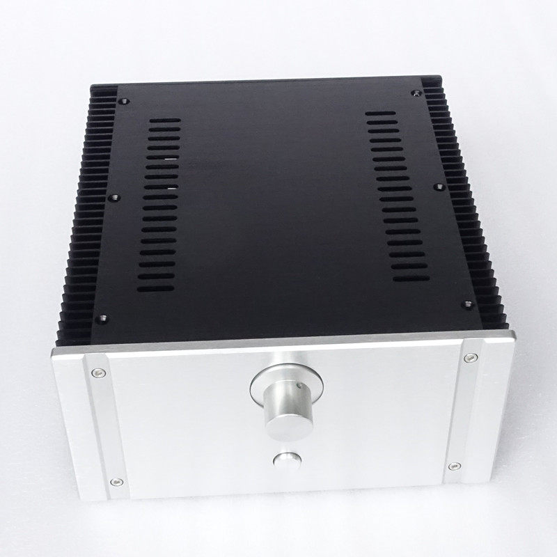 全铝拉丝精致小甲类功放机箱两侧散热片 纯铝HIFI DIY外壳