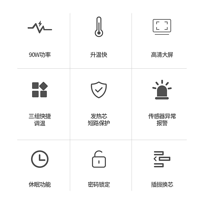 白光电烙铁60W焊台数显数字恒温可调温90W家用焊接电焊台电洛铁
