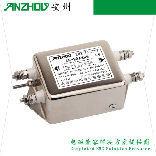 安州20A电源滤波器 AN-20A4HB 带螺丝安装滤波器 EMI FILTER
