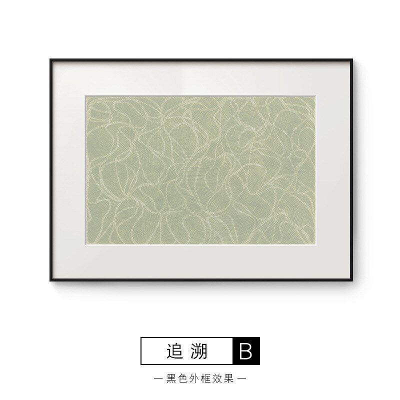 现代黑白餐厅挂画工业风线条抽象装饰画办公室书房墙面边柜上壁画