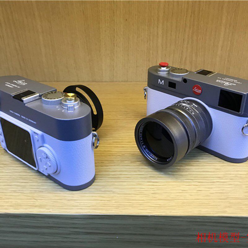 徕卡经典泥灰色相机模型高档摆件饰品家居道具收藏工艺品影楼用品