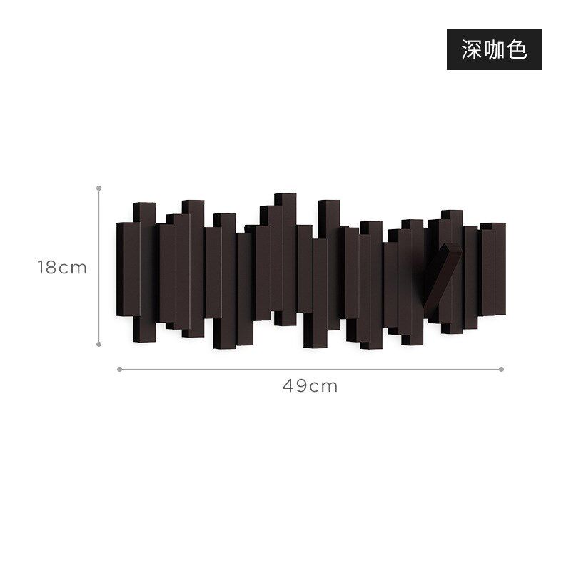 创意琴键挂钩墙上挂衣架玄关进门墙壁装饰架门后壁挂地平线衣帽钩