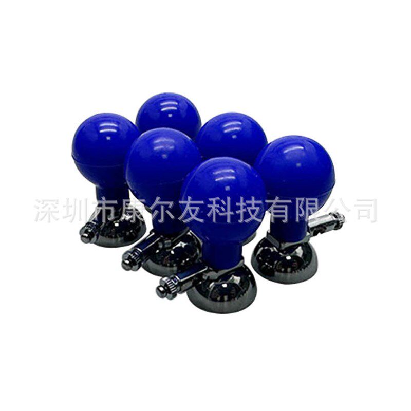 心电图机配件氯化银兰色亮面儿童多功能心电吸球