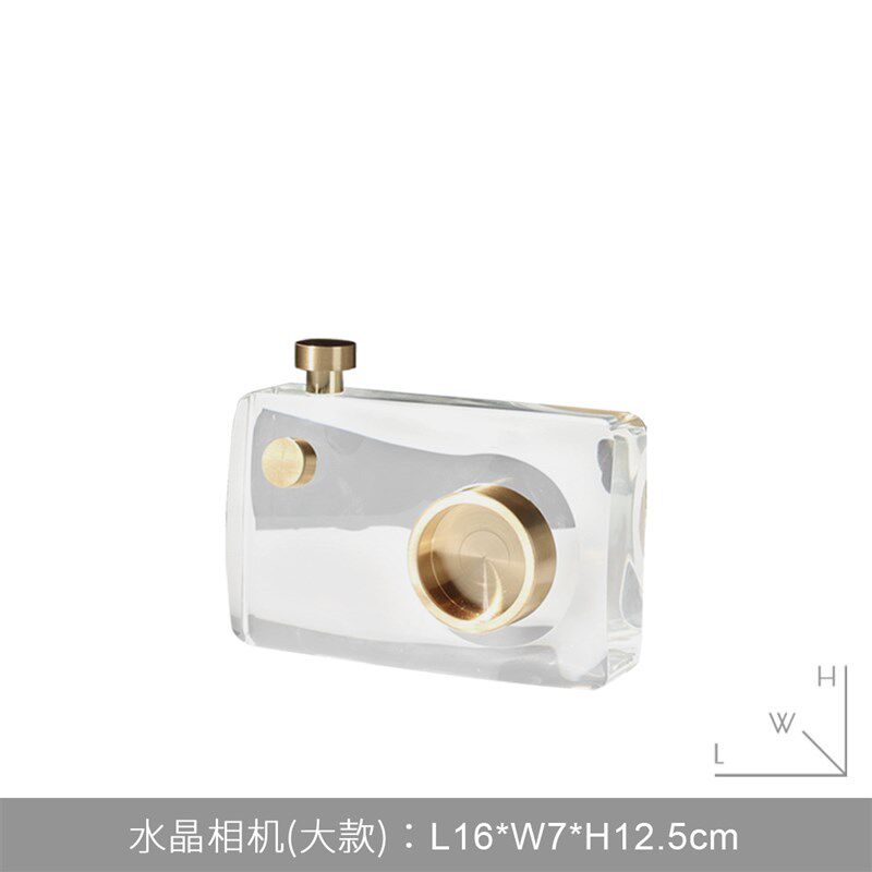 轻奢高档相机摆件客厅电视柜办公室书房样板房玄关柜摆设软装饰品