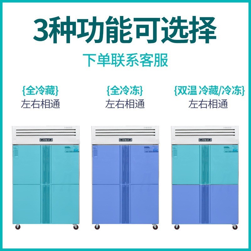四门冰箱商用冰柜冷冻冷藏双温保鲜柜速东大容量冰箱大型