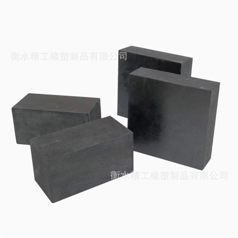 黑色加布橡胶块加厚缓冲橡胶块低价减震胶块防滑耐磨橡胶板块