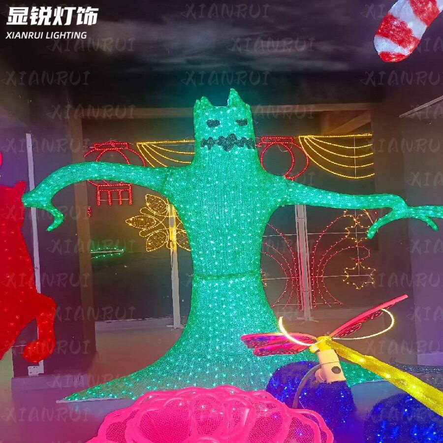 LED万圣节南瓜小丑防水节日灯