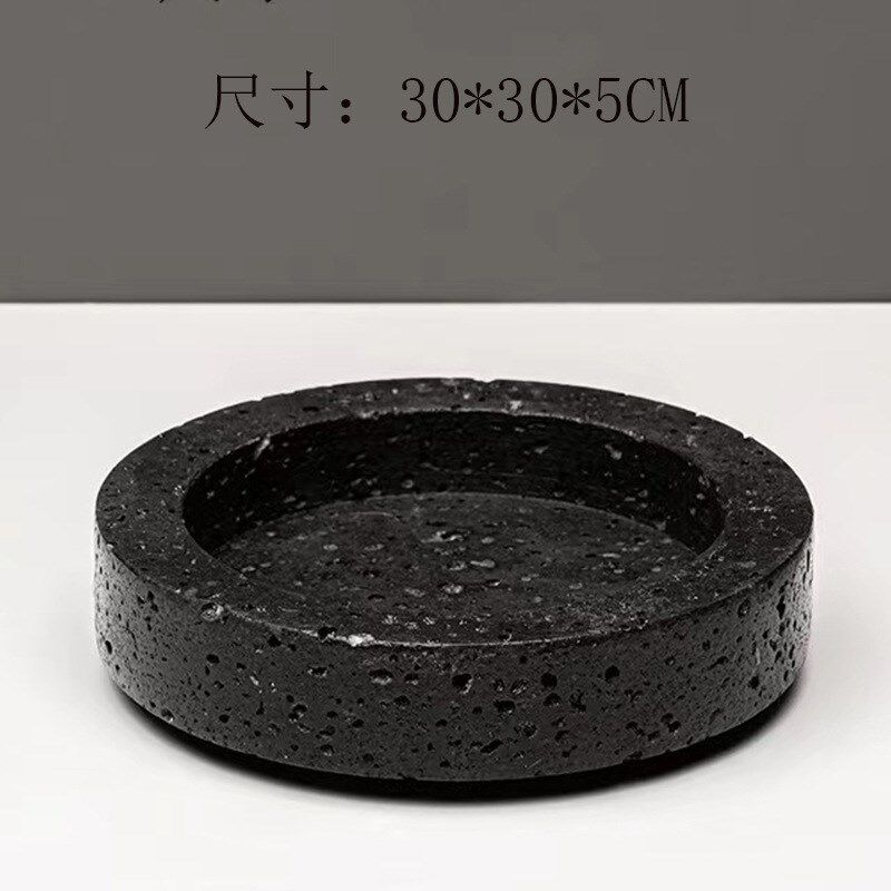 现代轻奢天然大理石绿植花盆售楼部茶几植物花器软装家居饰品摆件