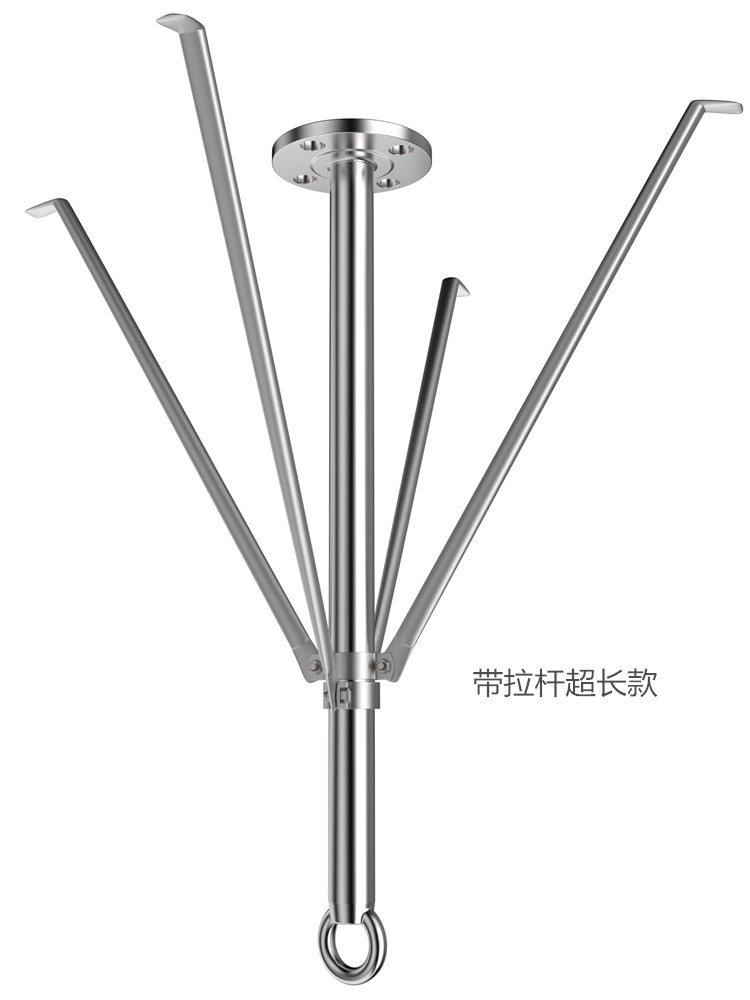 304不锈钢吊顶用加长吊钩超长沙袋架子空中瑜珈吊床固定盘挂钩