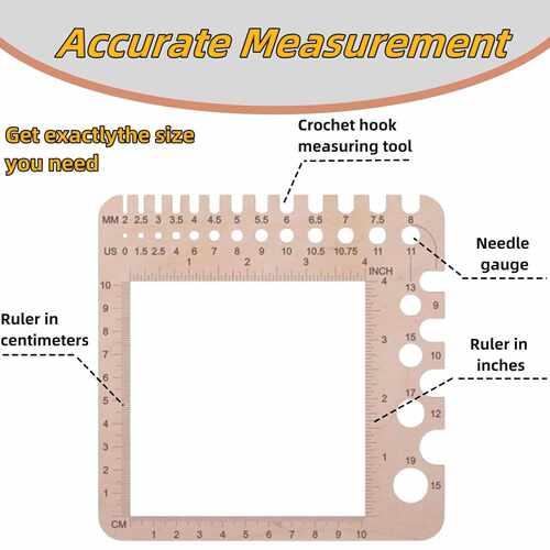 针织针号knitting needle gauge  针织针规|织针和钩针套新品