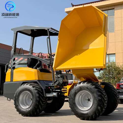 液压翻斗车工程运输自卸车270度旋转沙石混凝土装载卸料车