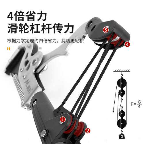 美科园林锯树修枝加长伸缩杆修枝剪神器伸缩锯子高空修枝锯高枝锯
