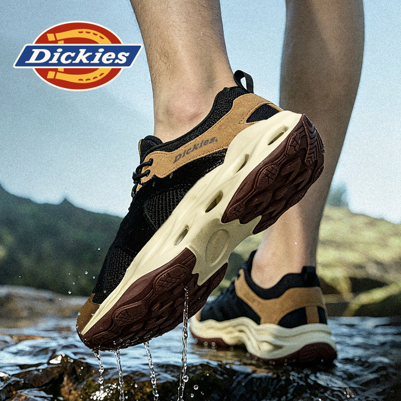 Dickies男鞋夏季透气防滑户外溯溪鞋2026新款潮厚底包头登山凉鞋