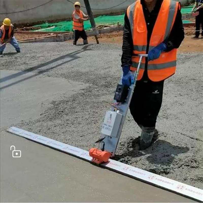 电动抹子水泥地坪混凝土收光神器 道路平整尺 不锈钢手扶震平尺