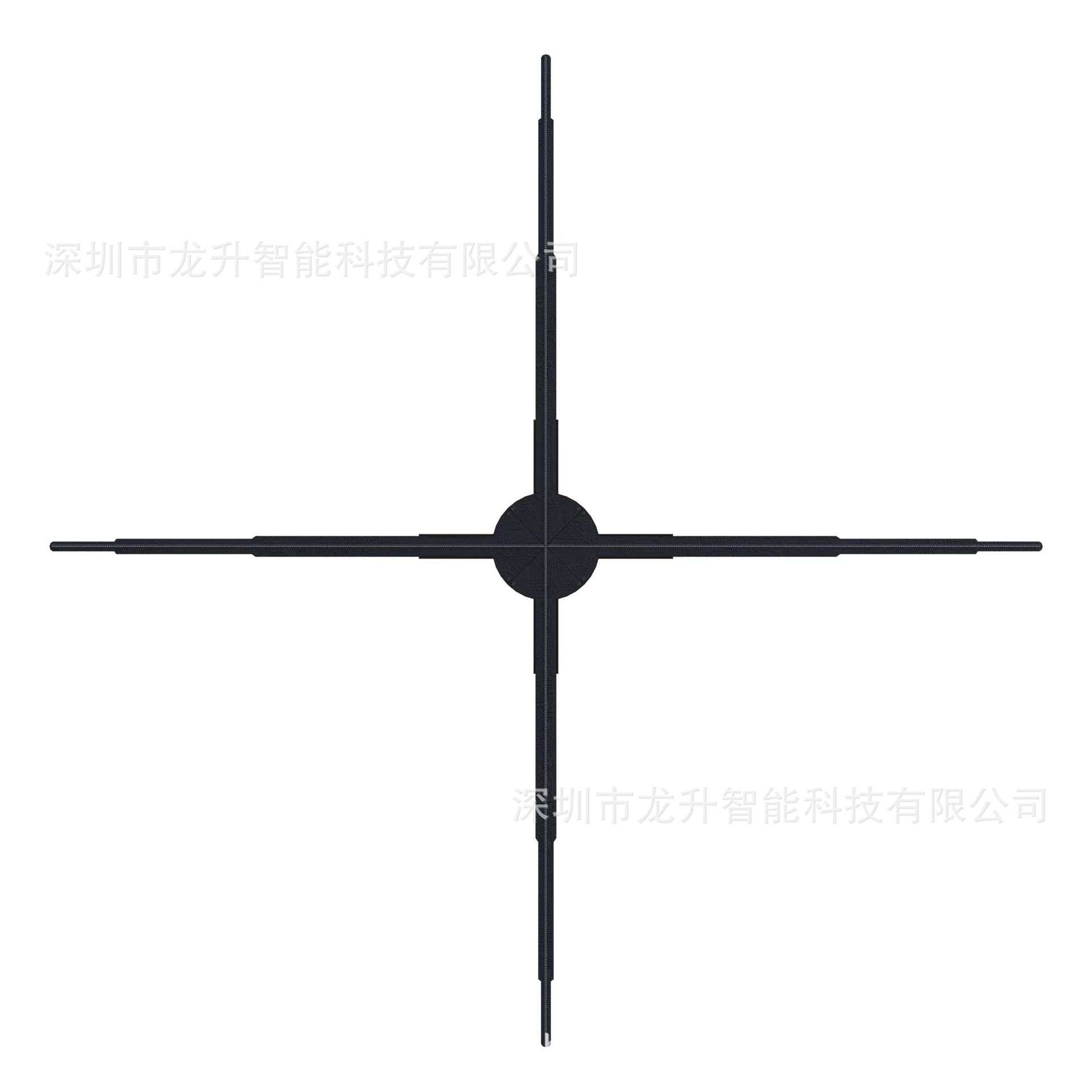 3D全息风扇广告机高清100cmHDMI实时同步传输 控制盒祼眼成像展厅