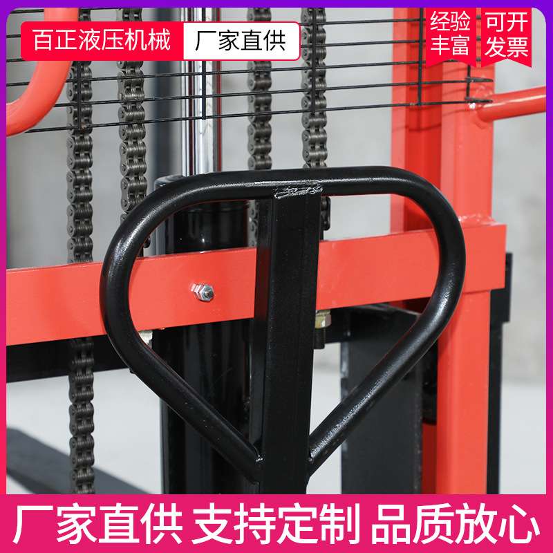 手动堆高车手动液压叉车1吨3吨半电动叉车2吨手推升降搬运车