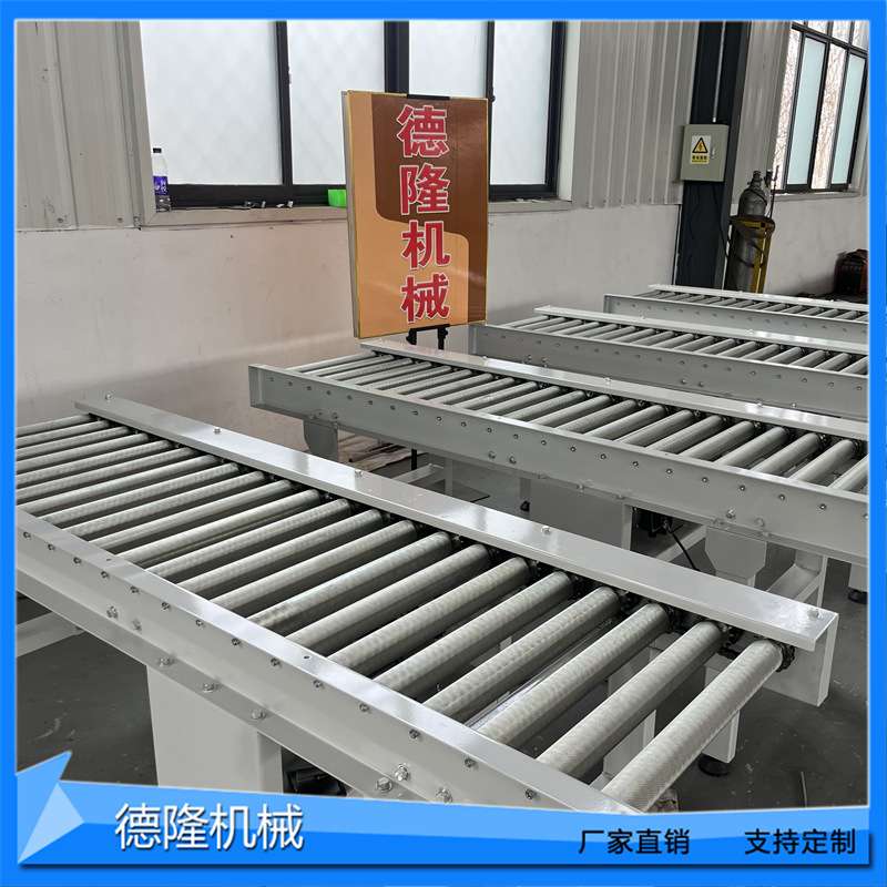 动力滚筒输送机滚花防打滑辊道线矿用重型滚筒机慢速滚轮辊子传动