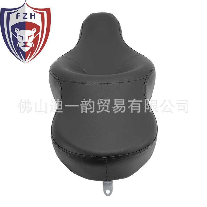 适用哈雷XL883 1200N 883皮革改装加厚版 双人一体坐垫 04-22