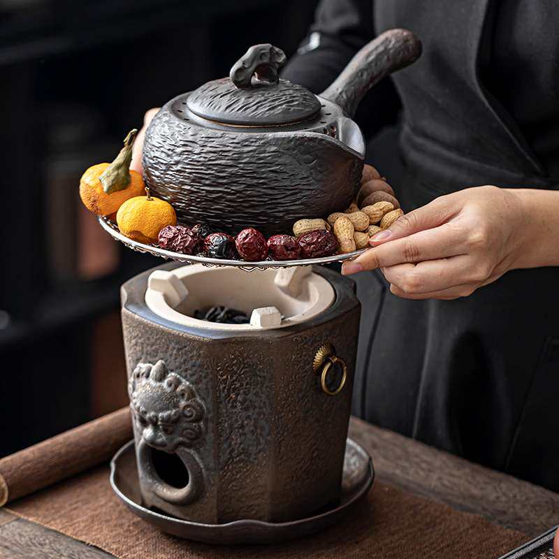 围炉煮茶装备一套日式烤茶全套煮茶炉炭炉炭火炉明火炉煮茶壶套装