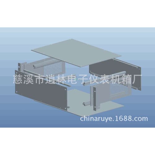 4U19英寸B型全铝机箱 铝合金仪表外壳 金属仪表外壳178*482.6*350