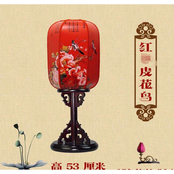 摆件中式落地灯仿古台灯禅意古典客厅卧室复古立式宫灯路引灯笼罩