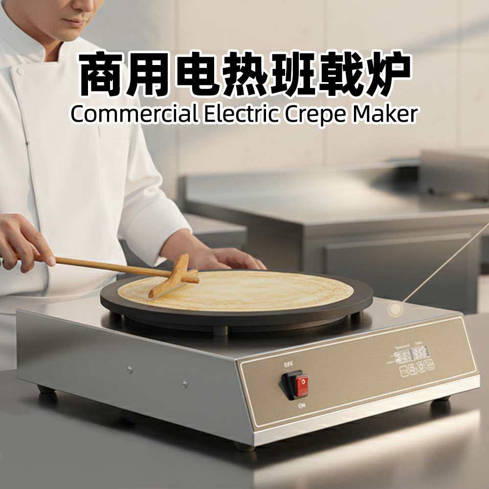 煎饼机 商用摆摊鏊子电热数控款自动恒温不锈钢煎饼果子机班戟炉