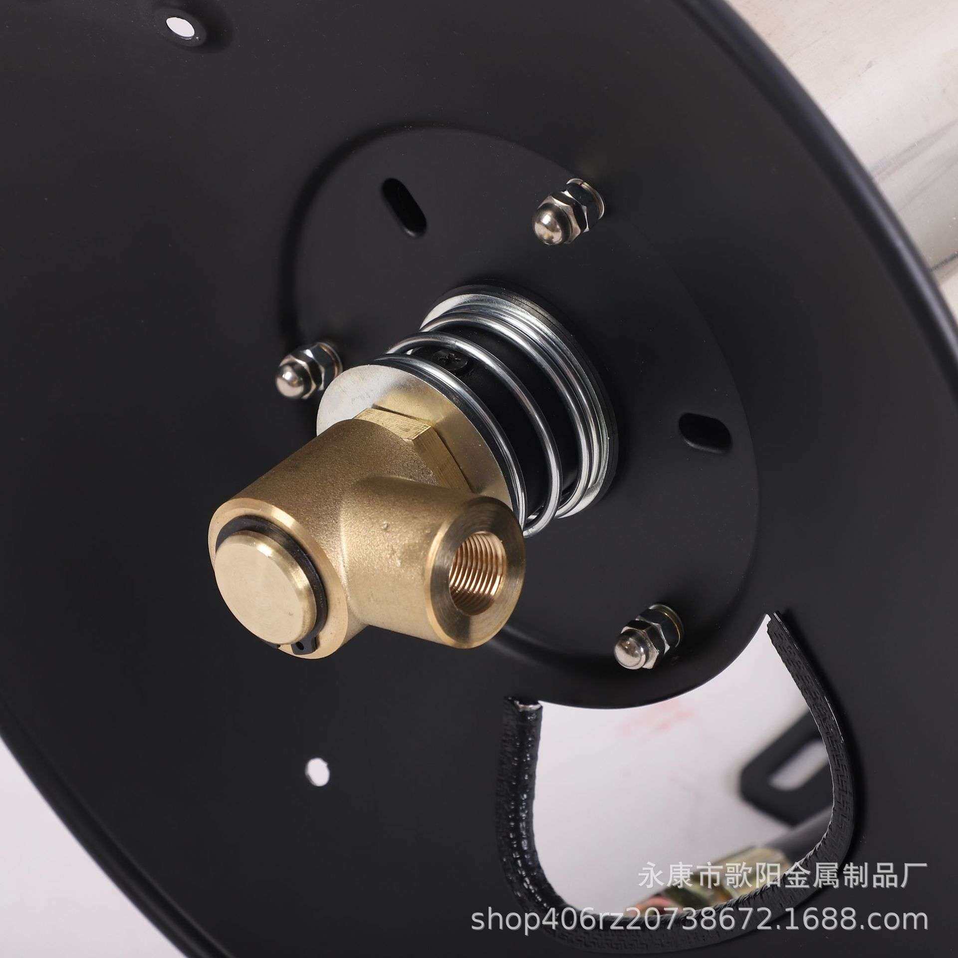 家用洗车卷管器黄油机洗车机环卫车手动卷管器30米便携收纳盘管器