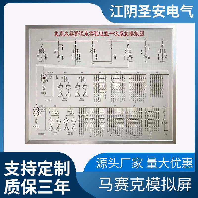 马赛克模拟屏低压配电设备电力模拟屏自动化可控马赛克电力模拟屏