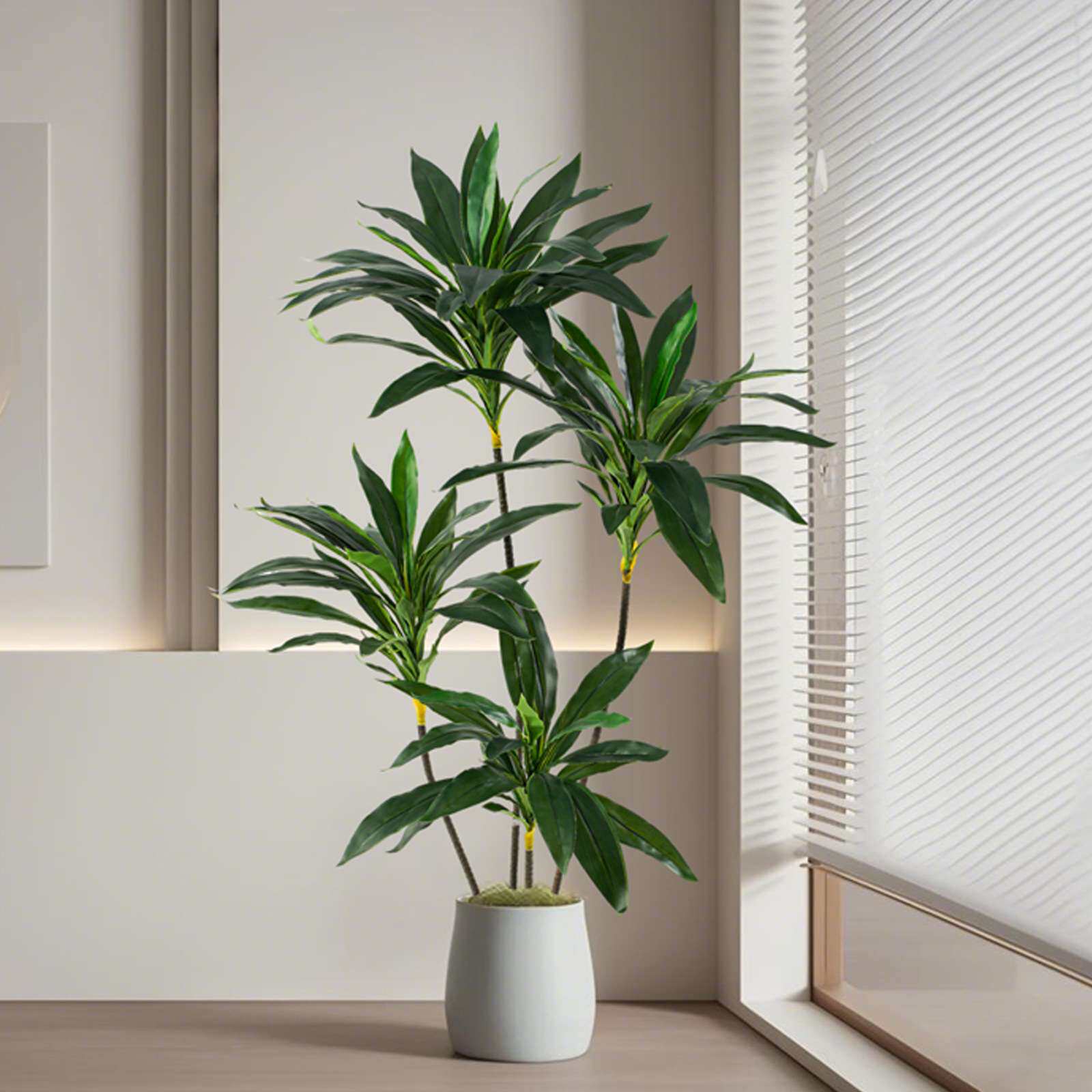 仿真植物 天鹅绒落地盆栽家居室内装饰高档盆景北欧轻奢假植物花
