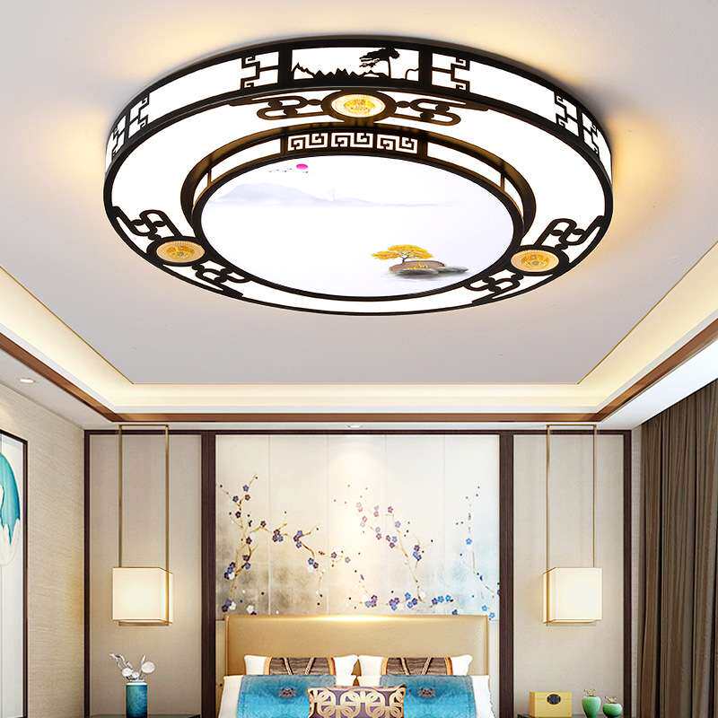 客厅灯简约现代家用大气2022新中式led灯具长方形创意卧室吸顶灯