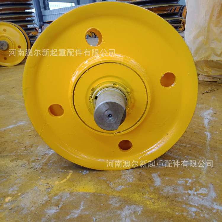 20吨行车吊钩滑轮组 φ565*180起重滑轮片 轧制滑轮厂家