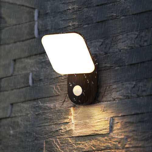 现代简约led户外壁灯大门防水外墙灯花园阳台露台灯极简人体感应