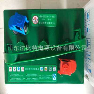3-DG-210火炬铅酸蓄电池6V210Ah 电动四轮车 升降平台