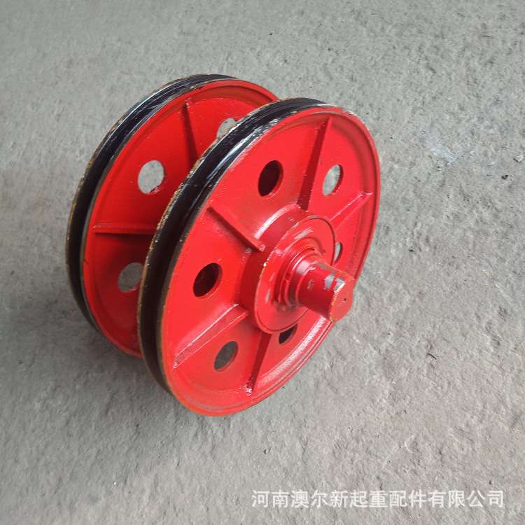 厂家供应 10t铸钢耐磨钢丝绳滑轮组 起重双梁铸钢轧制滑轮组