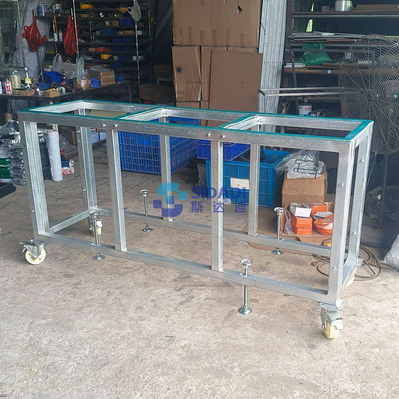可移动式石材样品台面加工桌带轮子岩板运输架玻璃货架子厂家直销