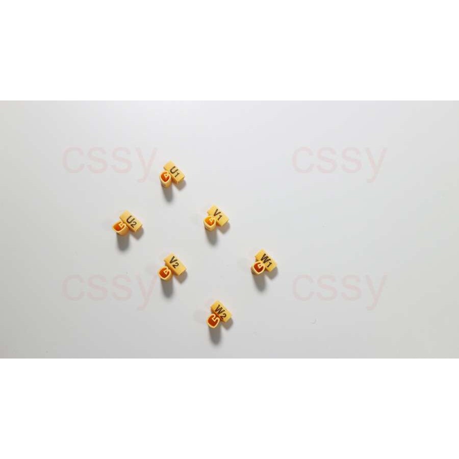 电机异型号码管数字管标示管套管U1 V1 W1 U2 V2 W2 50-70平方