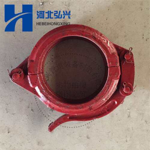 锻造快速DN125泵管管卡 固定连接U型管卡 注浆烤漆管卡