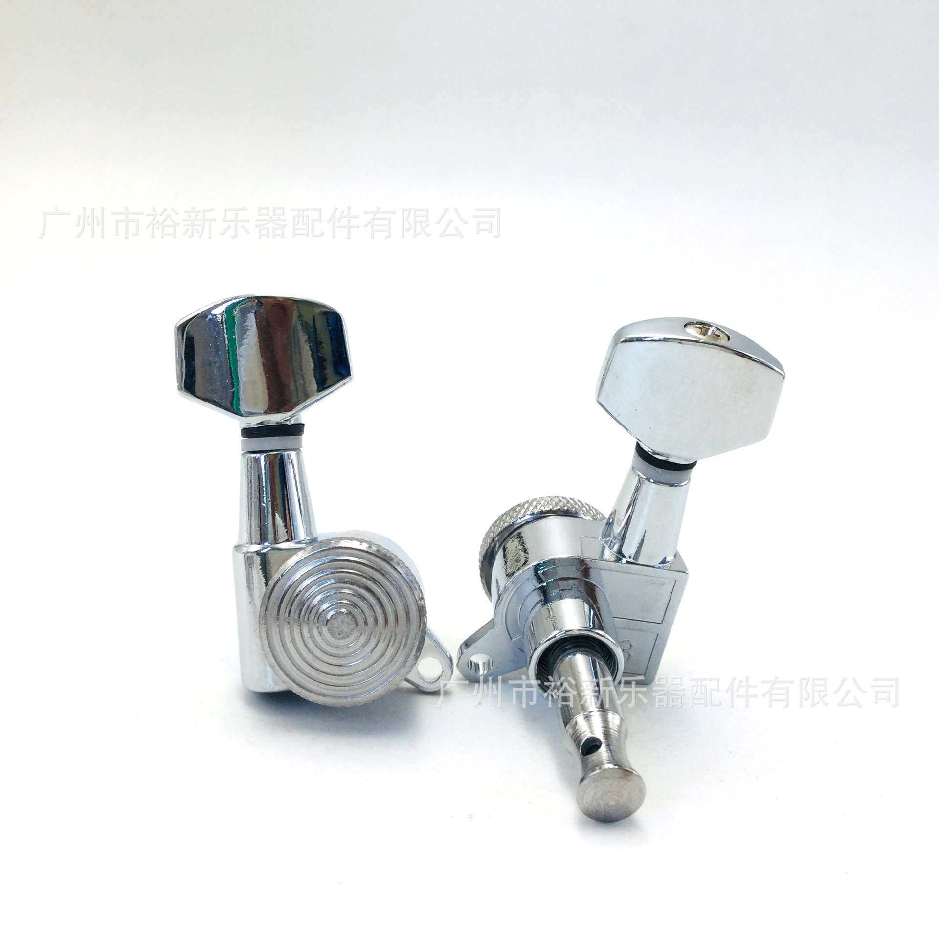 电木吉他自锁弦轴螺纹长针锁弦器银色小方头锁钮螺纹带锁弦全封闭