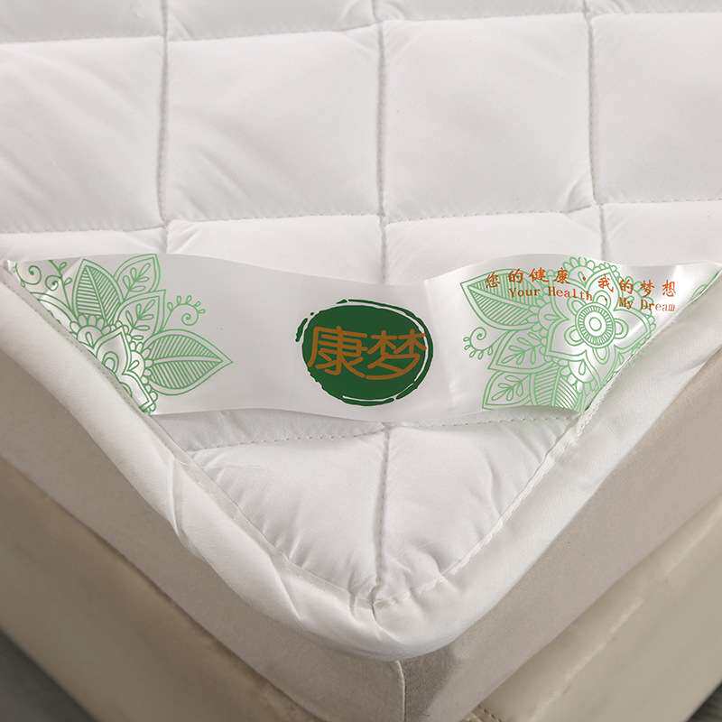 水洗止滑酒店软床垫 宾馆家用床护垫 磨毛白色绗缝床垫保护垫