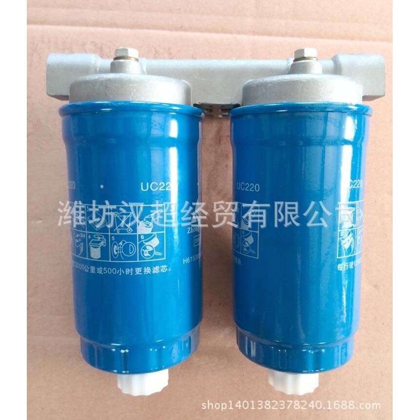 厂家直销 斯太尔615燃油滤清器总成 柴滤总成 柴油机配件