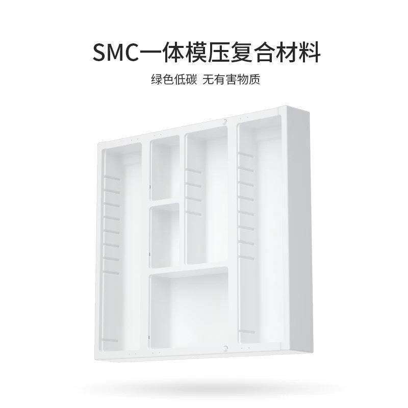 日式三折树脂镜柜卫生间可调节隔板浴室镜洗漱台储物梳妆镜垒德株