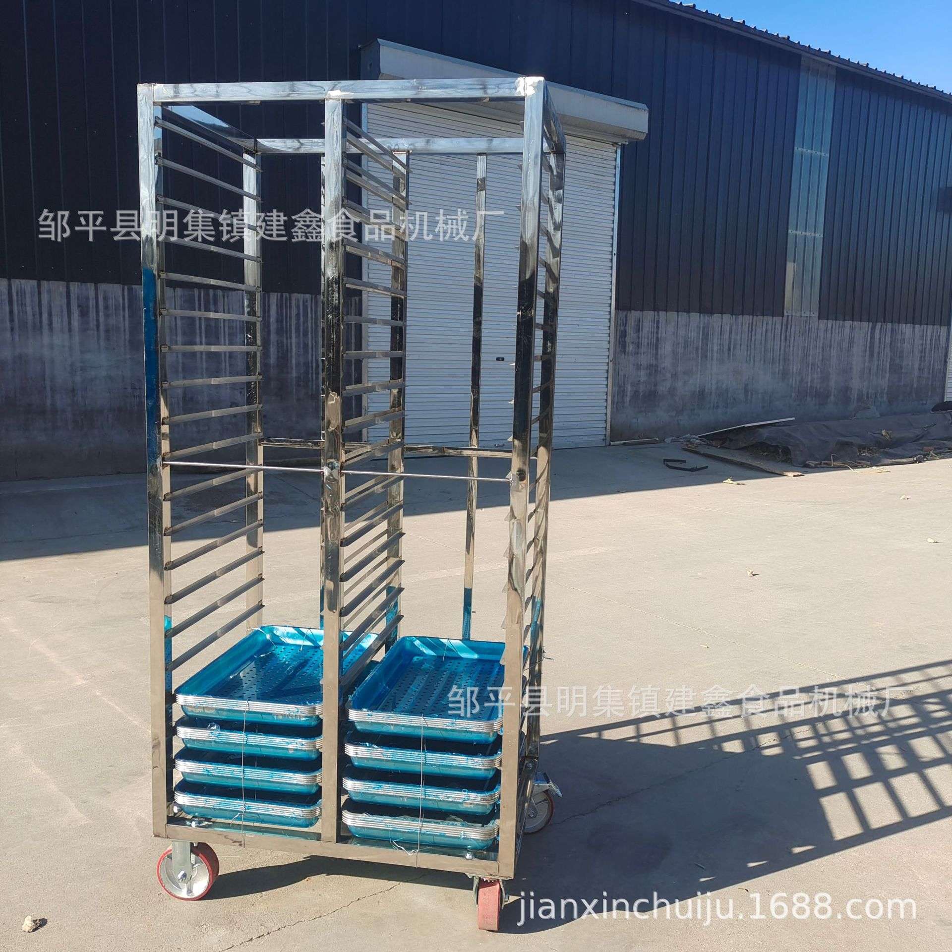 40*60盘馒头推车小白糕防滴水糕点架子车馒头蒸房蒸车