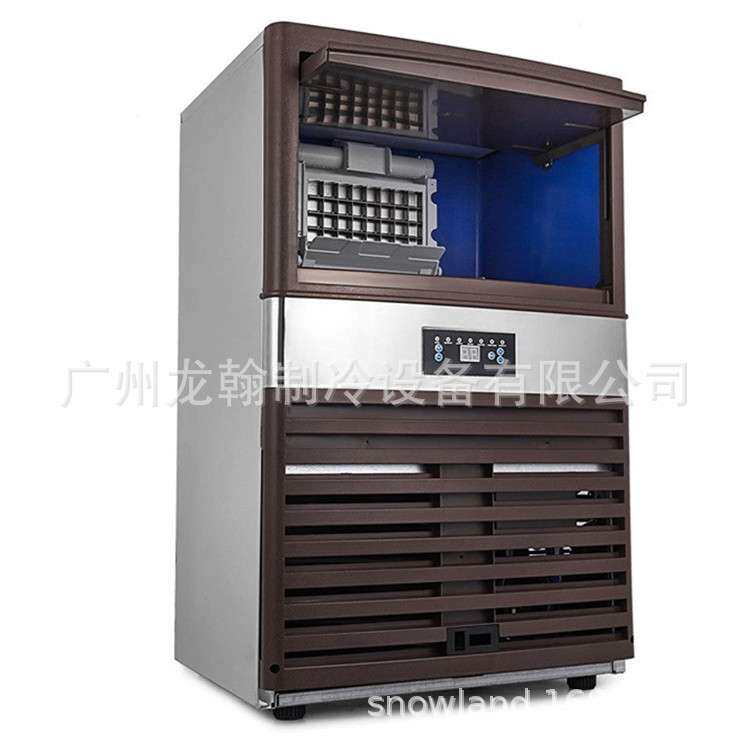 60KG制冰机商用奶茶店KTV酒吧方冰全自动小型造冰机
