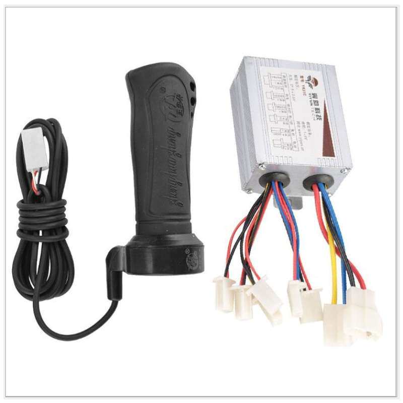 48v800瓦有刷控制器蓝天4线控制器加长线转把套装