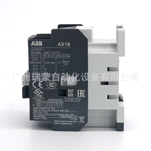 ABB AX系列三极交流接触器AX18-30-10-80*220-230V 50Hz/230-240V