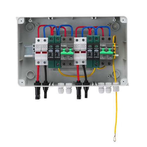 600V2进2出太阳能光伏直流汇流箱PV Combiner Box 2 in 2 out