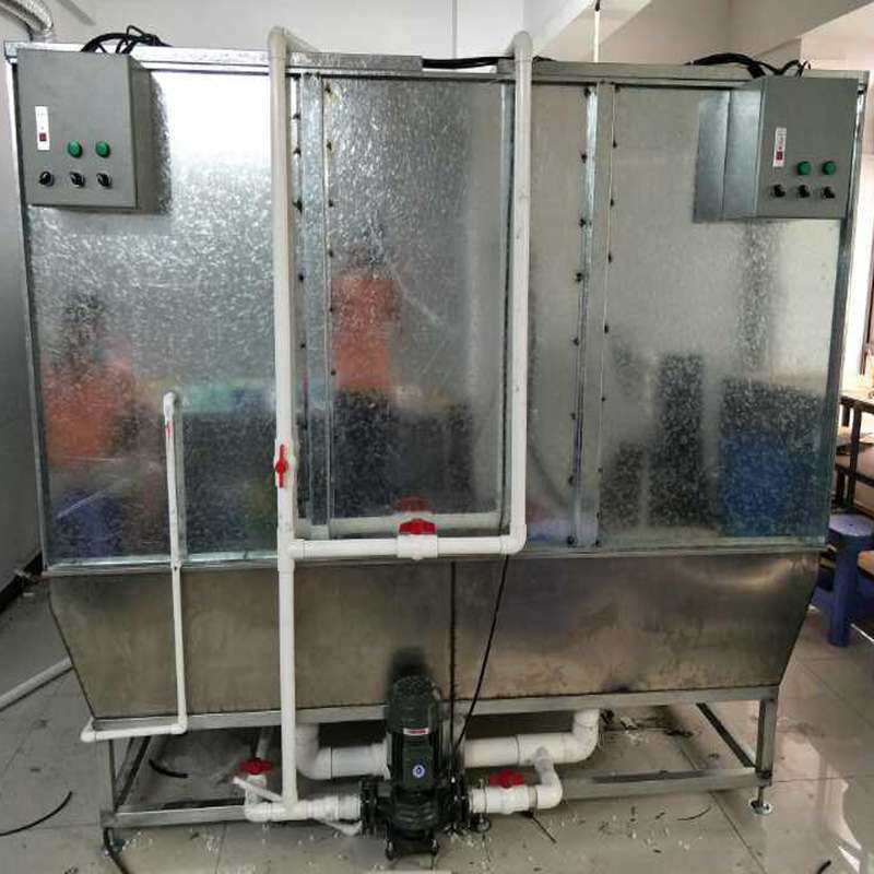 小型不锈钢水帘柜喷漆台烤漆房专用喷油柜漆雾净化小型打磨水濂柜